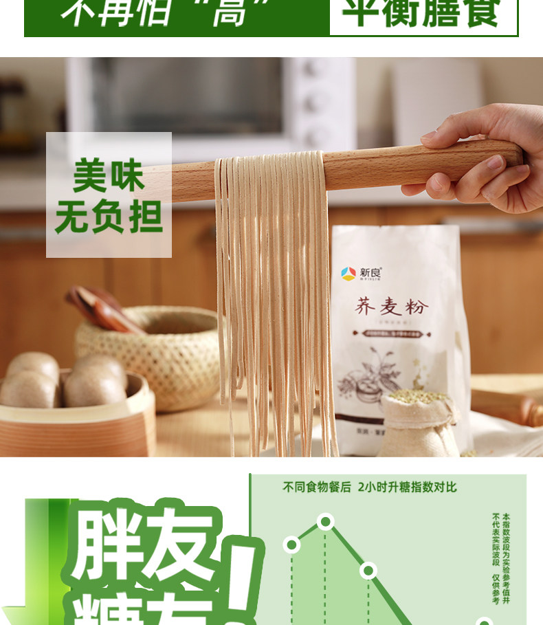 安享好物 安享B级荞麦面粉-新良荞麦粉 企标 