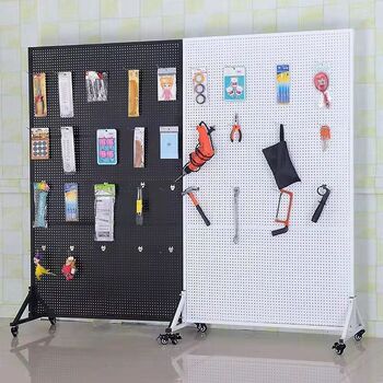 Perforated board vertical removable shelf storage jewelry display rack mobile shelf hardware tool storage artifact