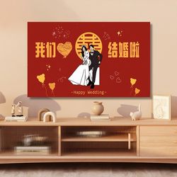 웨딩 페스티브 TV 먼지 커버 LCD TV 커버 2024 새로운 데스크톱 교수형 유니버설 부츠