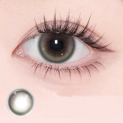 悬粒美瞳日抛10片桃棕童话大小直径彩色隐形眼镜