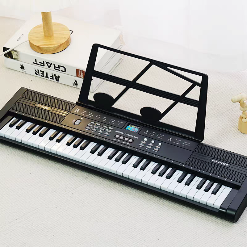 俏娃61键电子琴初学者儿童钢琴家用便携式多功能入门音乐键盘乐器