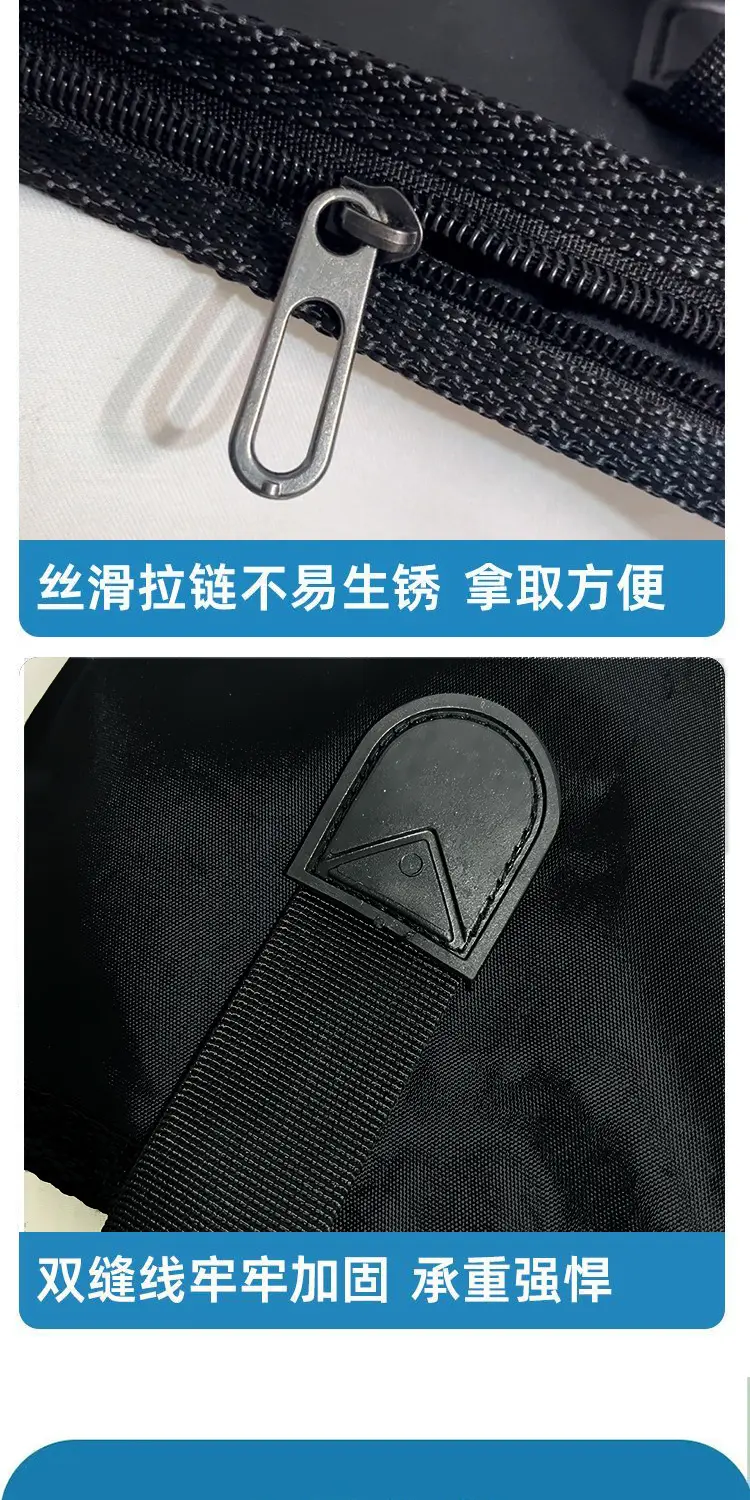 Барсетка, портативная складная водонепроницаемая универсальная льняная сумка, увеличенная толщина 无品牌/无注册商标 