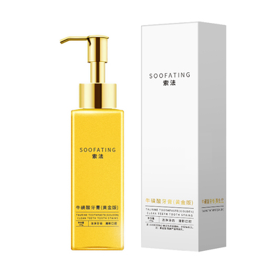 索法牛磺酸牙膏清新口气持久护龈护理3瓶