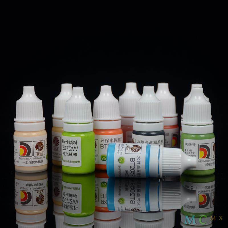 Chaozhongdali Water-Based Paint Hand-Painted Water-Based Filler Model Coloring Pen Paint Black White Gray Primer Bt007-111