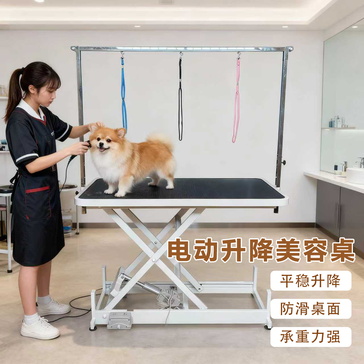 🐾 Pet grooming gadget: ultra-low grooming table for effortless care of ...