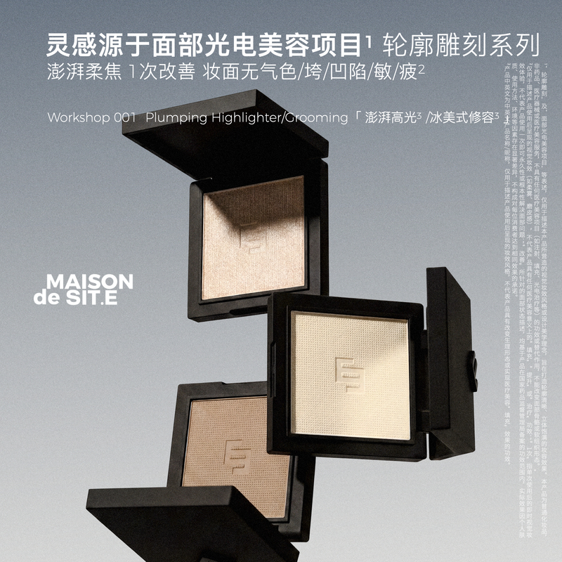Maison De Sit.E Contour Sculpting Series Mds Intense Highlighter Palette Ice American Style Contouring and Highlighting Shadow