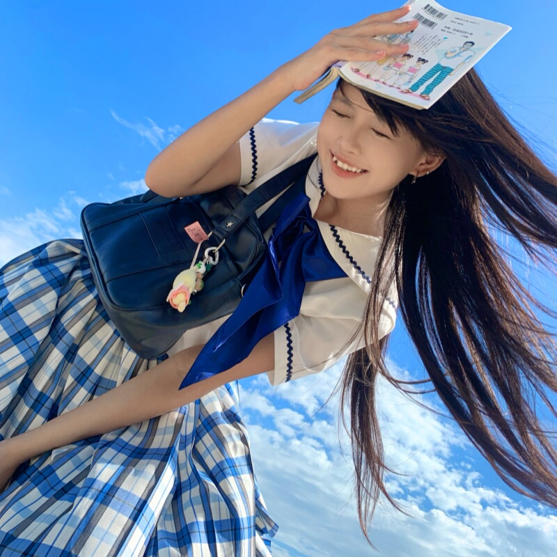 [Group 2] Seventh Island Zhiye Zhonggao Original Summer Jk Uniform Plaid Skirt Japanese Style Jk Academy Style Pleated Skirt