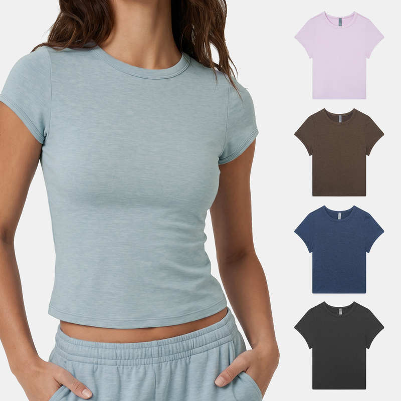 [Cloud Series] Vuo* Same Style Ultra-Soft, Skin-Friendly, High-Elasticity, Comfortable Sports Short-Sleeve Tee Shirt