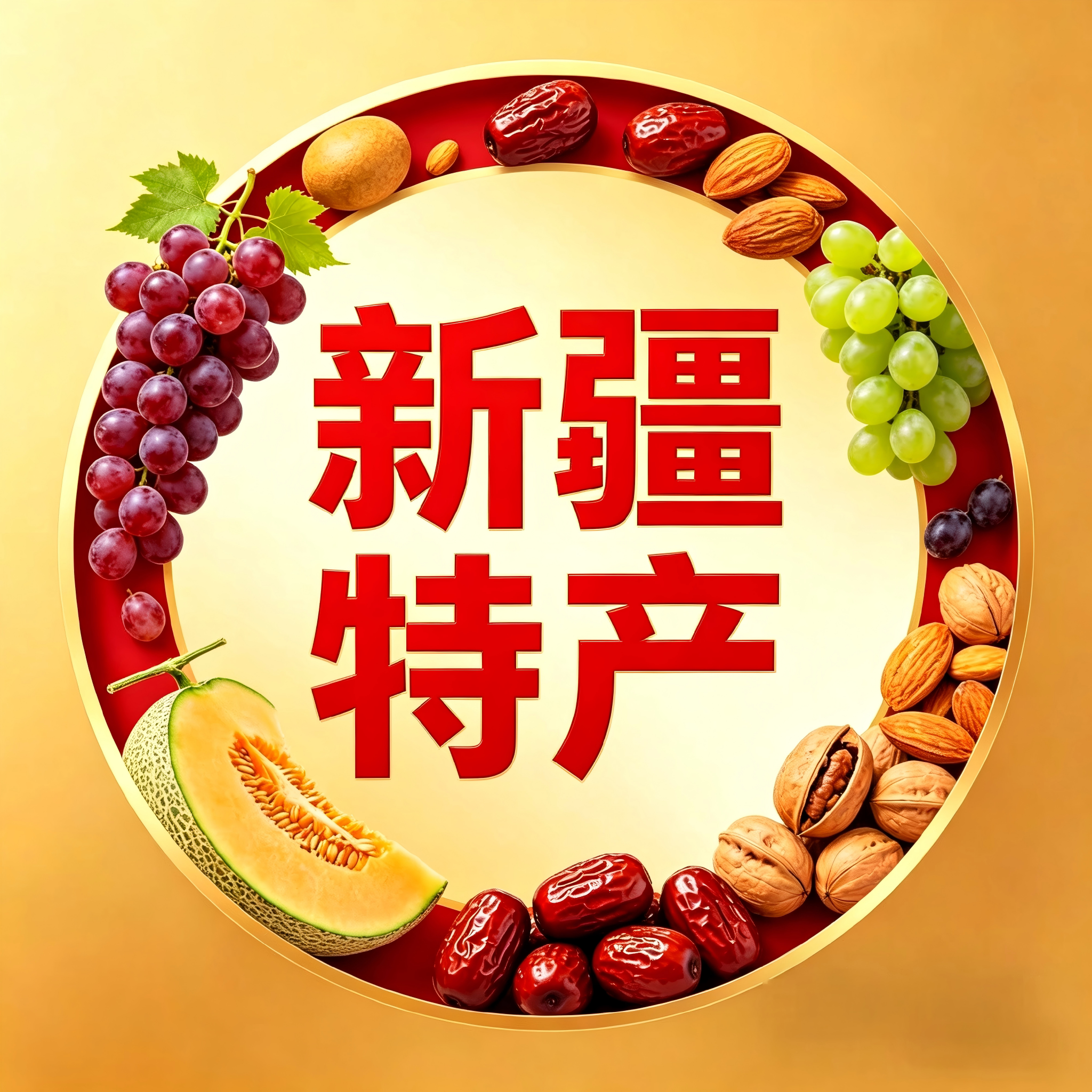 启劭新疆特产的LOGO