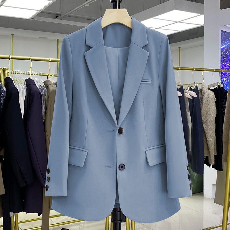 Multi-Color Loose-Fitting Slimming Blazer for Women, New Stylish Loose-Fitting Slimming Mid-Length Casual Suit Jacket for Spring and Autumn