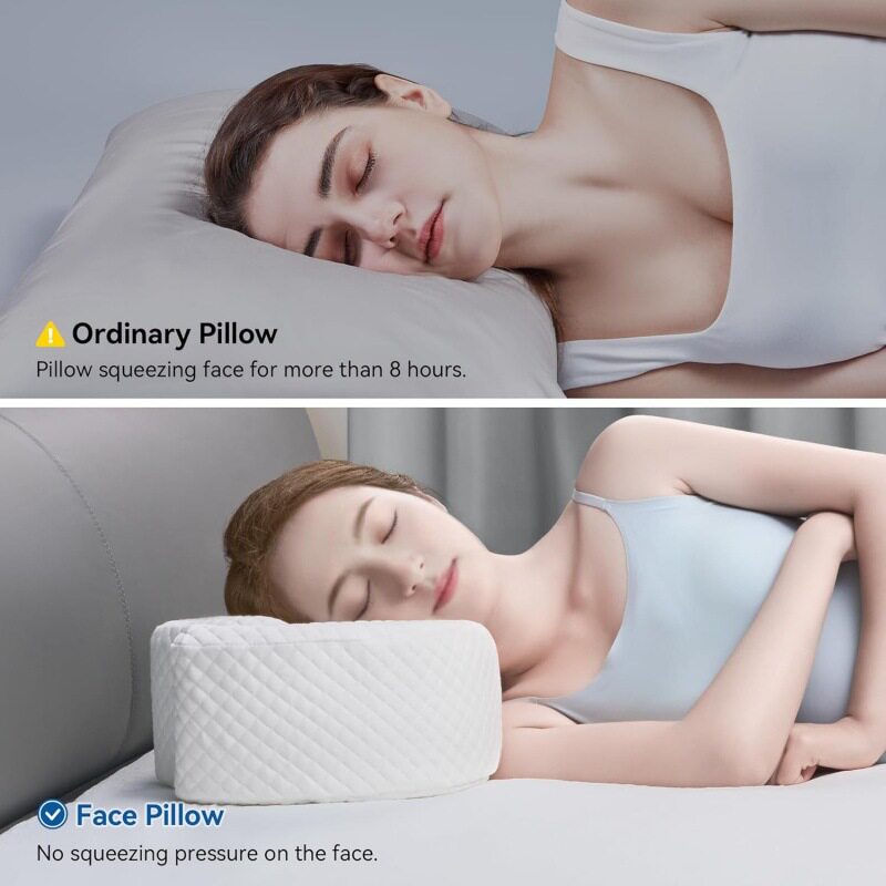 Seitenschläferkissen, Anti-Falten, Nackenschutz, Memory-Foam