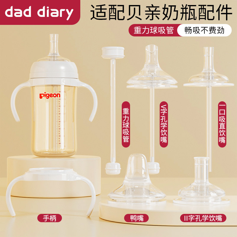 Подходит для аксессуаров из бутылочки для кормления голубей, пустышки "утконос", прямой соломинки для питья, гравитационной шариковой ручки, универсальной крышки для поильника широкого калибра. Изображение 1