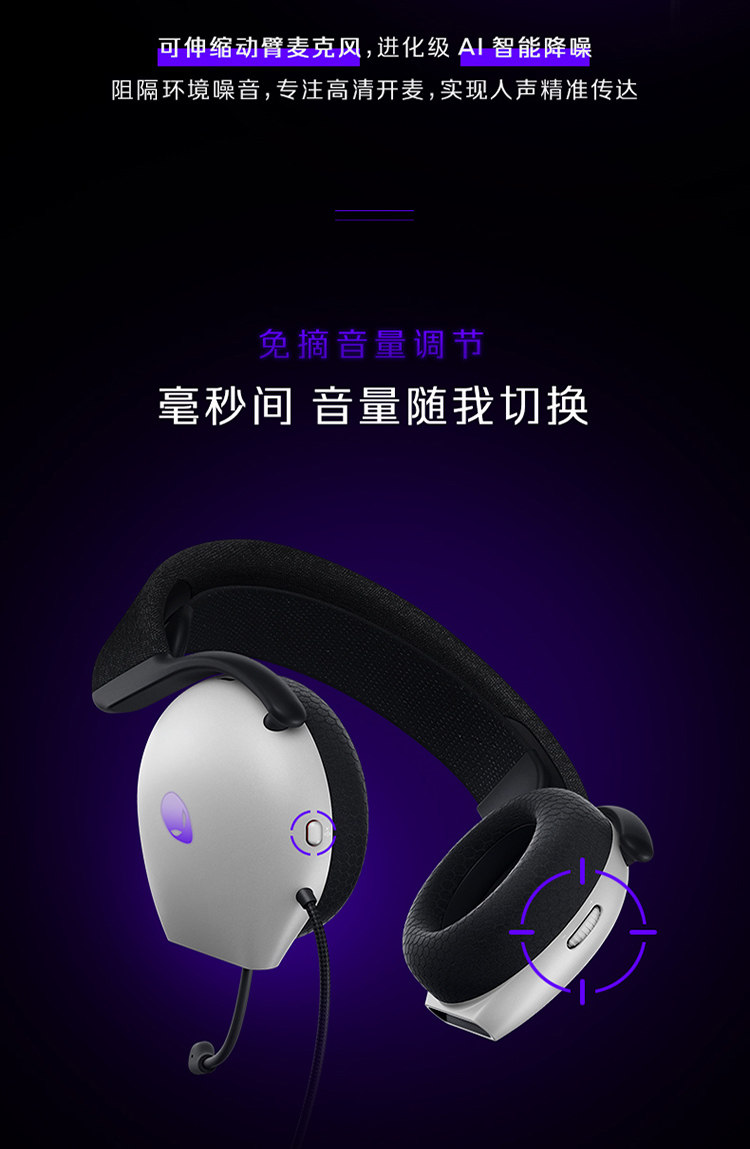 Alienware/外星人AW520H专业电竞游戏AI智能降噪有线头戴式耳机插图11