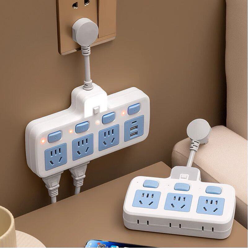 Bull Brand Pure Copper Socket Wireless Converter Night Light USB Independent Switch Multifunctional One-To-Many Power Strip