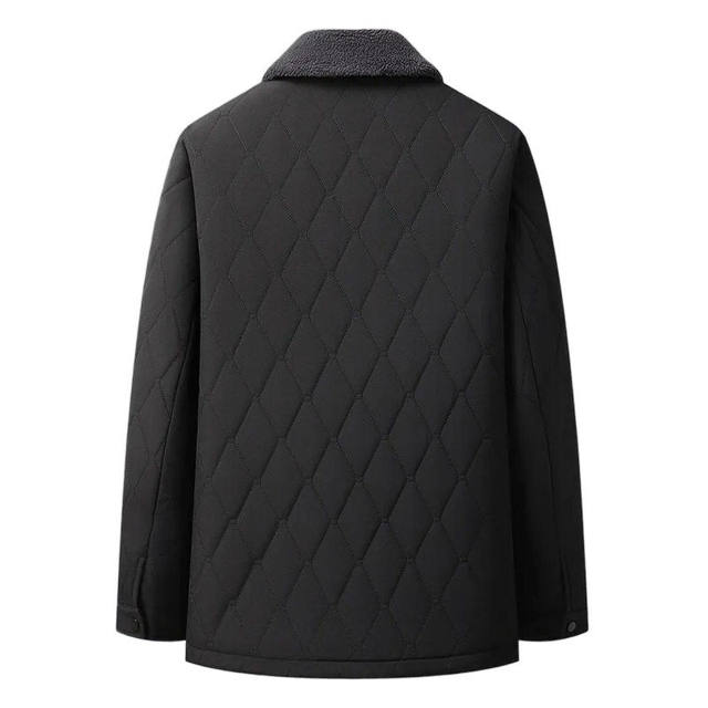 Woodpecker Men's Thickened Velvet Warm Cotton Clothes Middle-aged Dad's Home Padded Clothes Grandpa Winter Clothes Padded Jacket