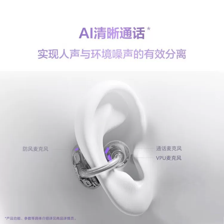 Спикер Huawei HUAWEI FreeClip Наушники-зажим Bluetooth беспроводные наушники 3979