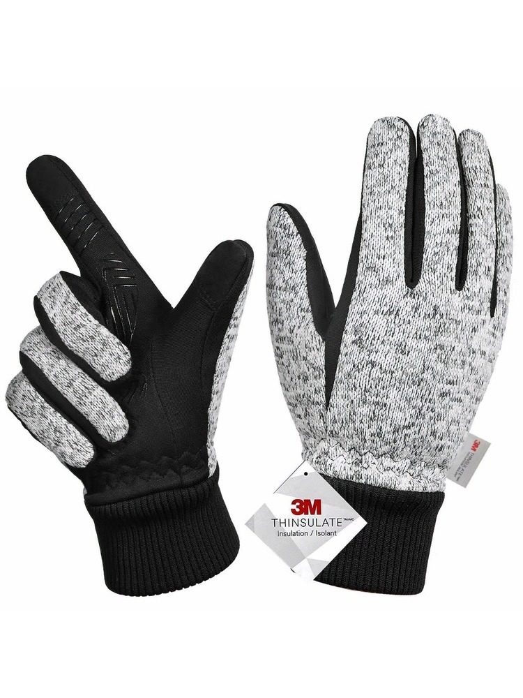 Moreok Men's and Women's Winter 3m Thinsulate -10 ℃ Warm Running, Self-Heating, Touch-Screen Cycling and Motorcycle Gloves