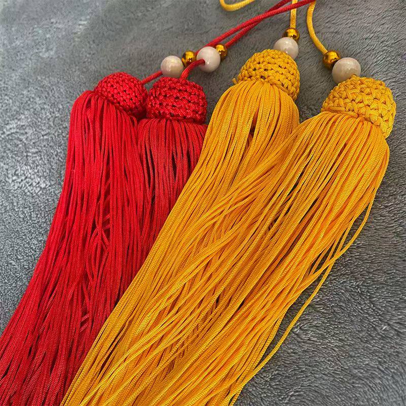 新款手工流苏穗子古风太极剑红色流苏长穗高档剑穗中国风剑须短穗:传统美学与现代工艺的完美碰撞!-更多太极配件-淘宝好物网