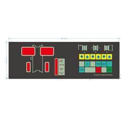 필름 패널 필름 스위치 PVC 패널 PC 패널 제어판 Nanjing Manufacturer 99 버튼 보드