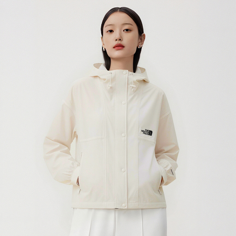 The North Face Women's Short Jacket for Spring and Summer Outdoor Sports and Leisure, Windproof and Sun Protection, Thin Hooded Jacket The North Face Women's Short Jacket for Spring and Summer Outdoor Sports and Leisure, Windproof and Sun Protection, Thin Hooded Jacket