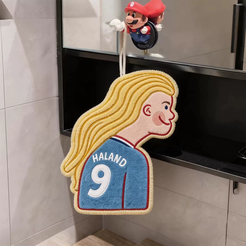 Harland Hand Towel Hanging Type World Cup Merchandise Handkerchief Bathroom Kitchen Absorbent Quick-Drying Towel