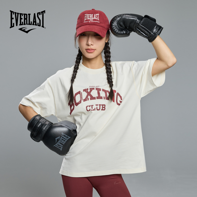 American Everlast Boxing Sports Top for Men, Loose Retro Antibacterial Quick-Drying Fitness Running Short-Sleeved T-Shirt for Women American Everlast Boxing Sports Top for Men, Loose Retro Antibacterial Quick-Drying Fitness Running Short-Sleeved T-Shirt for Women