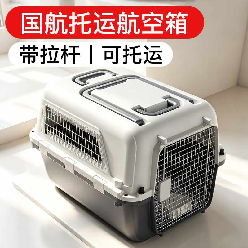 Pet Air Transport Crate for Air China, Eastern Airlines, Lufthansa, Qatar Airways, Iata Standard Large Dog Carrier Cage