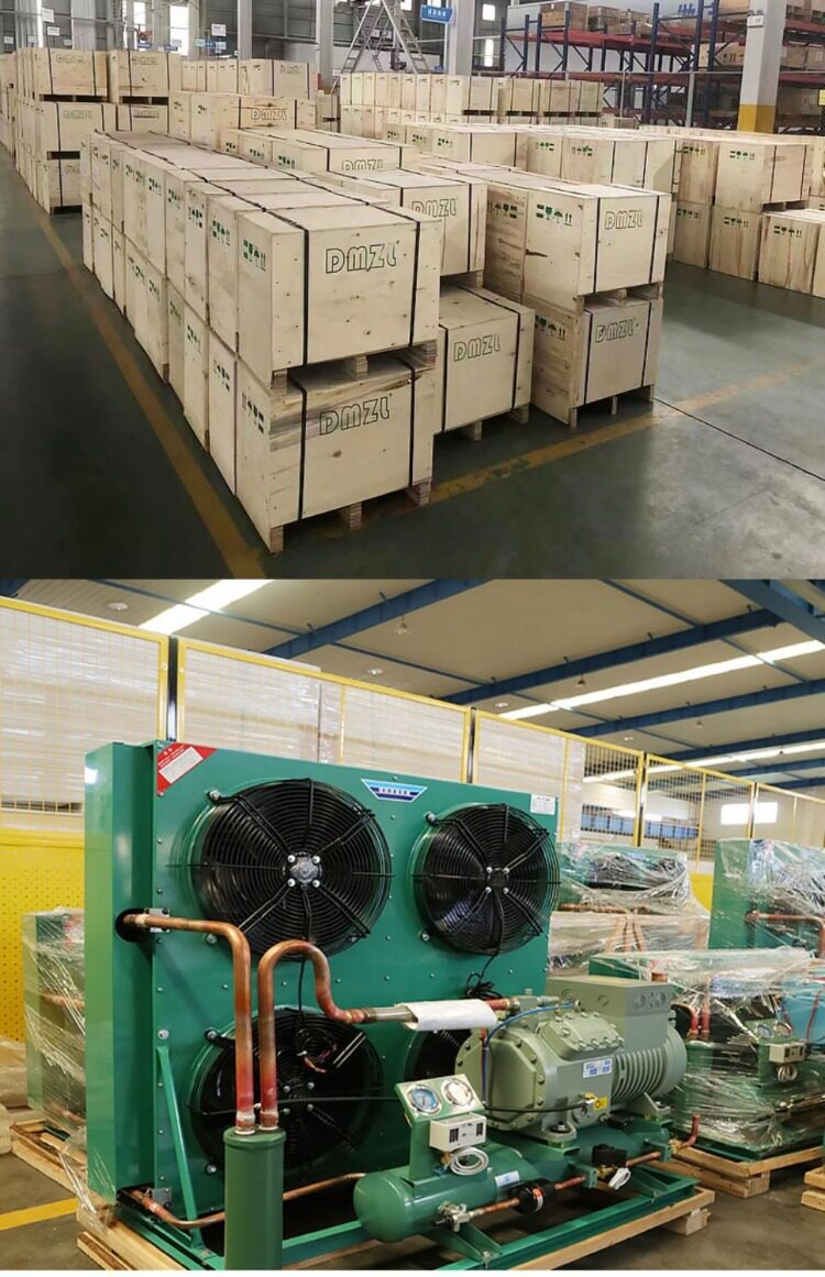 冷库制冷机组全套设备半封闭大明活塞式压缩机小型保鲜冷藏冻库5p(图11)