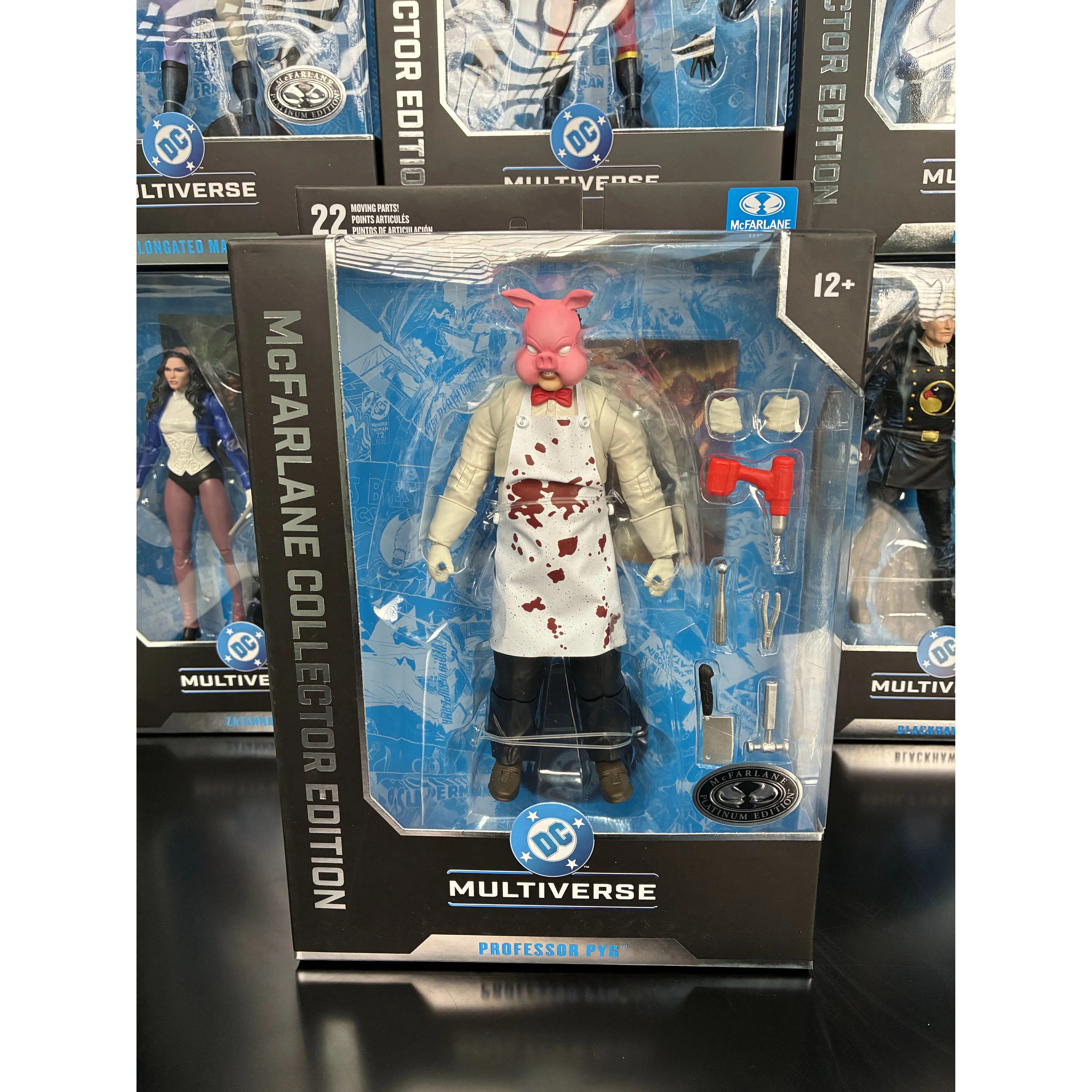 McFarlane DC Professor Pyg Elongated Man Cosmic Boy, Blackhawk