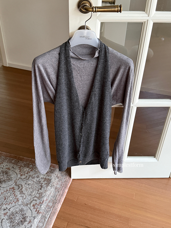 Mo Studio｜Korean Monoha Alternative, Soft and Stackable, Can Be Paired with a Halter Neck Knit Vest