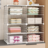 Dormitory wardrobe layered partition wardrobe hole board storage rack cabinet clothing compartment partition storage artifact shoe rack