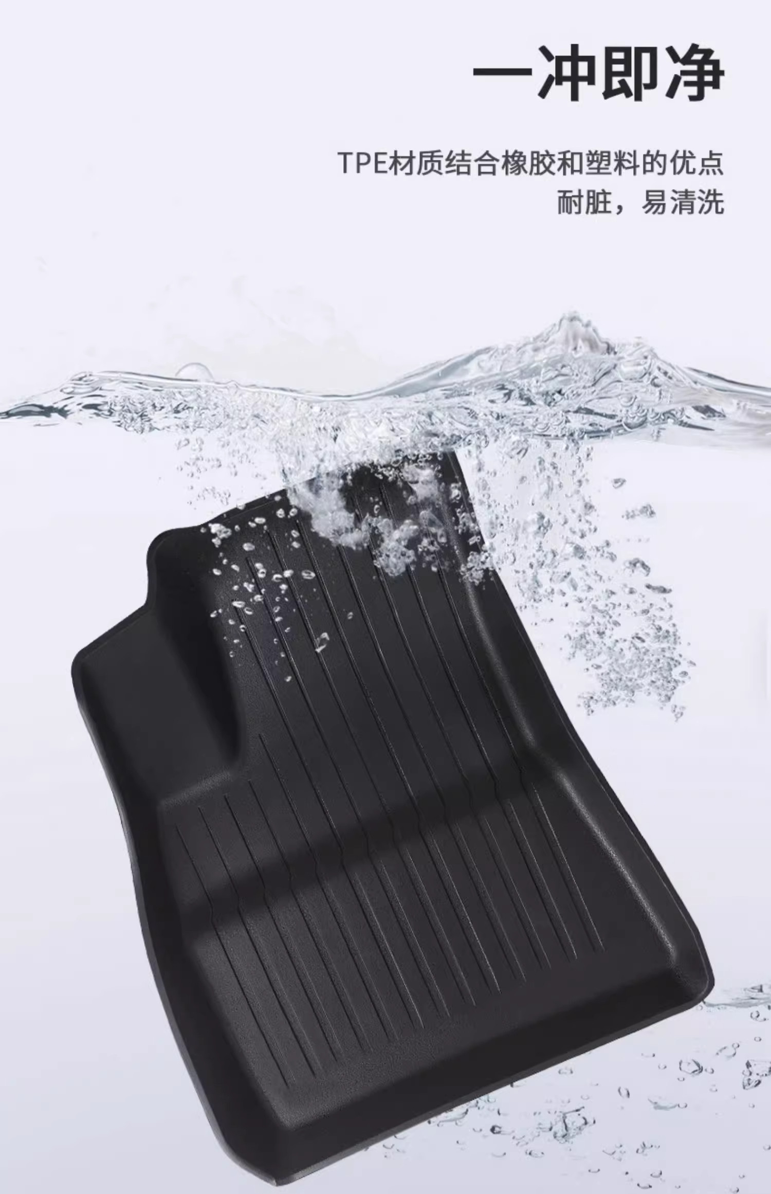Suitable for Tesla's New Version Model/Y Floor Mats, Tpe Automotive Premium Full-Cover Interior Modification Accessories, New Accessories