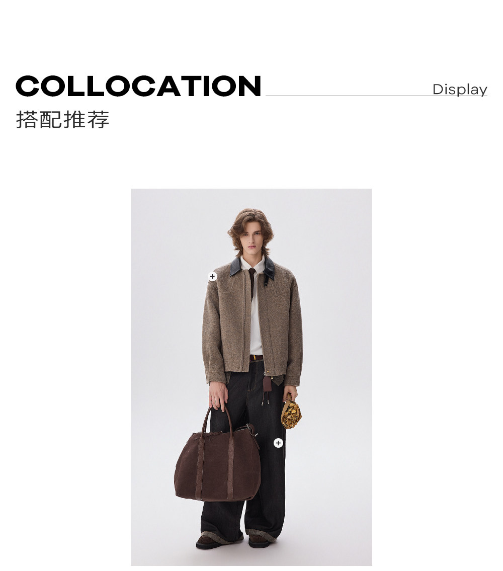 CHOR 70% Wool Double-Faced Buckle Jacket