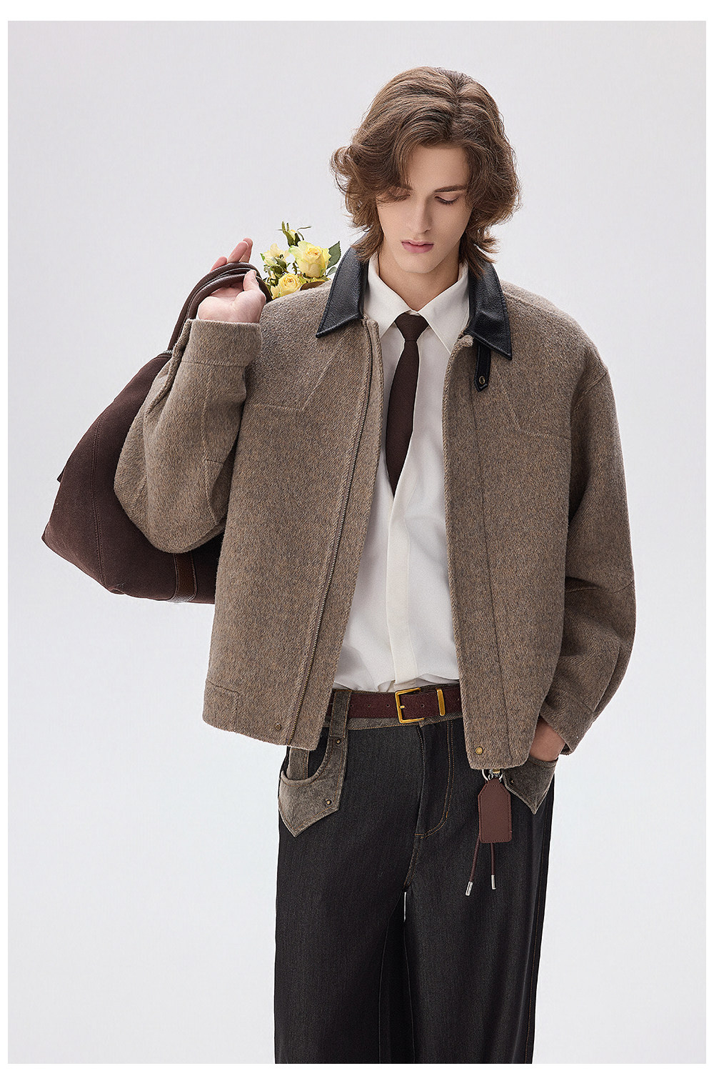 CHOR 70% Wool Double-Faced Buckle Jacket