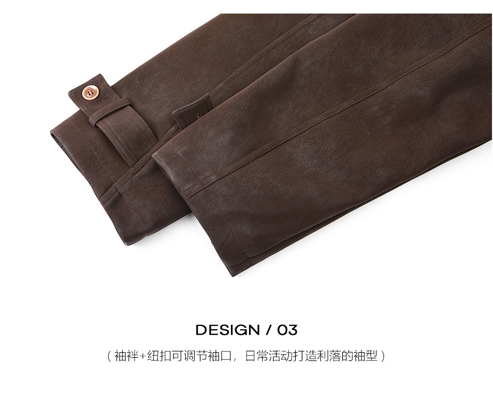 CHOR Black Double-Breasted Trench Coat