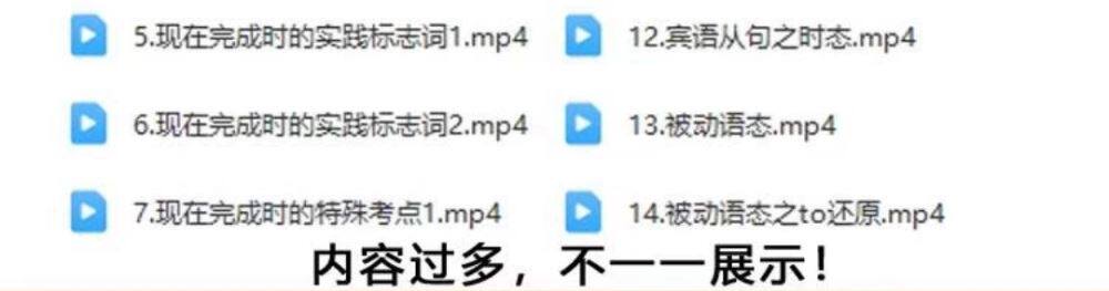 240集 小学初中英语语法动画视频教程搞定所有英语语法知识视频素材