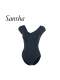 Sansha Dance Practice Leotard Short-Sleeve Backless Ballet Gymnastics Suit Long-Sleeve Exam Suit V-Neck