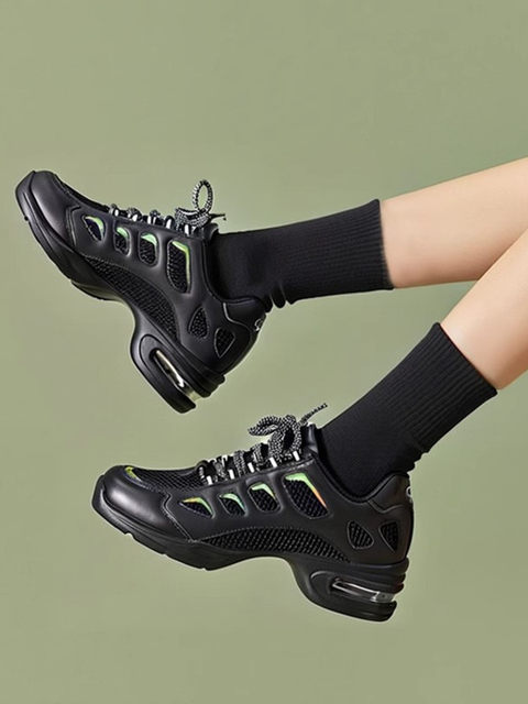 Sansha Modern Dance Shoes, Colorful and Fashionable Modern Jazz Breathable Soft-Soled Square Dance Shoes