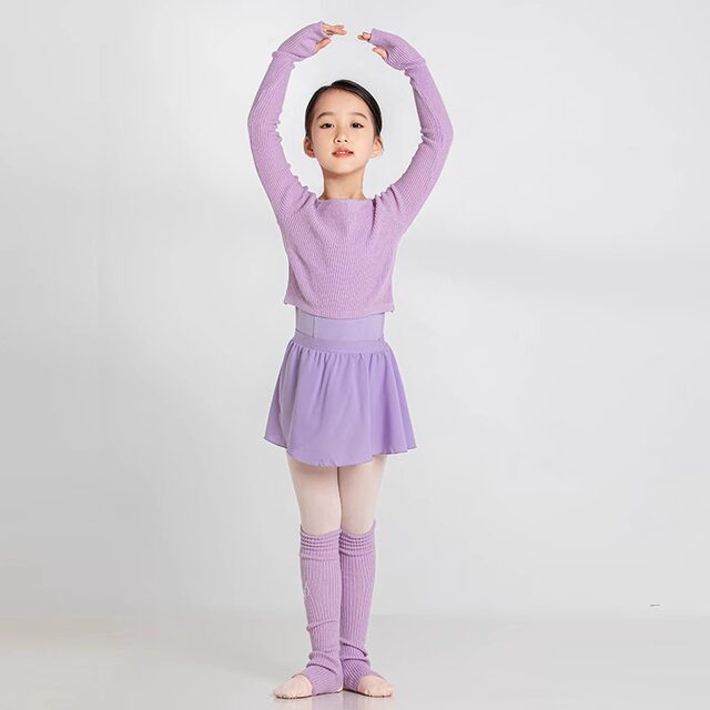 Sansha Kidsren's Dance Practice Clothing Long-Sleeved Ballet Knitted Top Autumn and Winter Warm Top Jacket
