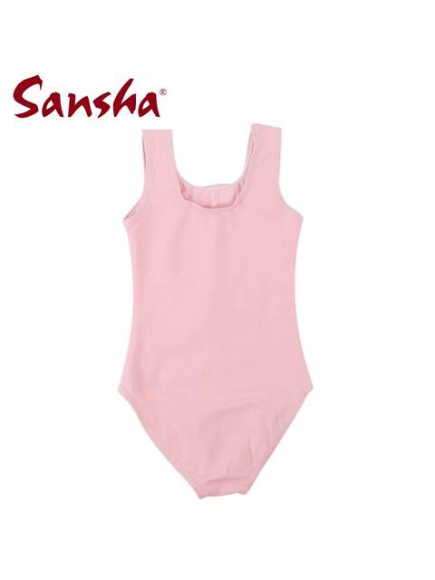 Sansha Sansha Girls' Ballet Dance Suit Round Neck Vest One-piece Exercise Suit Lined Chinese Dance Suit