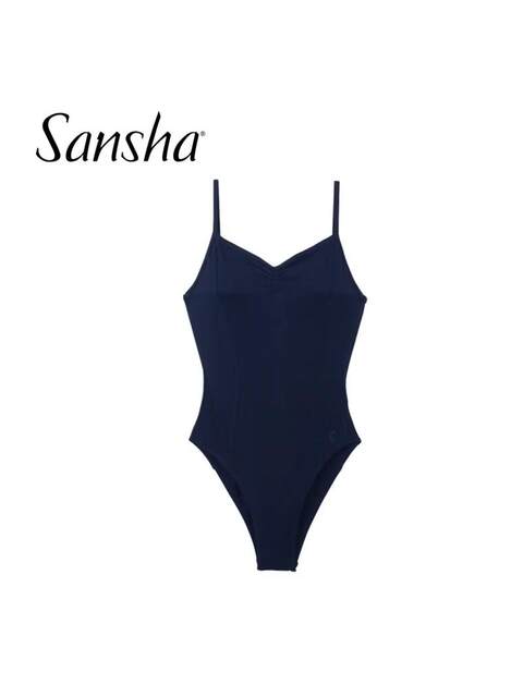 Sansha Sansha ballet dance practice suit female student adult ballet suit art test high crotch suspender gymnastics suit