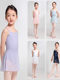 Children's Dancewear with Straps, Gymnastics Leotard, Ballet Practice Outfit, Chinese Dance Girls' One-Piece Leotard for Art Exams