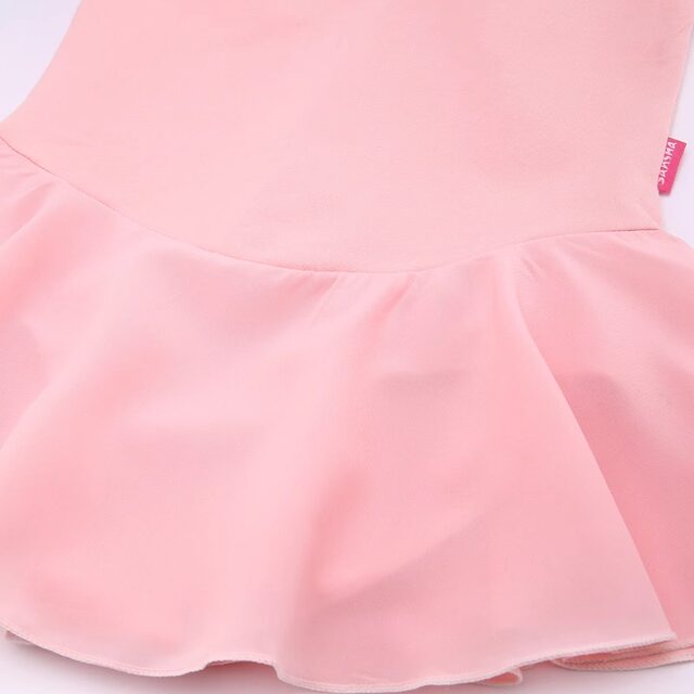 Sansha children's ballet dance clothes, training short-sleeved exercise clothes, one-piece chiffon skirt women's gymnastics clothes