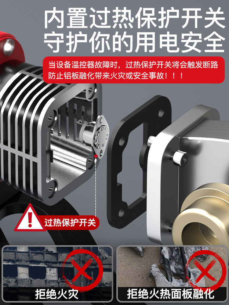 Delixi Electric Hot Melt Machine for Ppr Water Pipes, Pe Hot Melt Pipe Welder, Thick Mold Head, New Hot Container