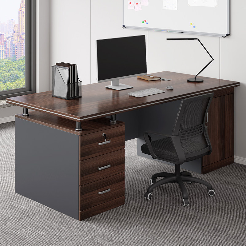 Office Desk Boss Desk Xianyu Second-Hand Market Used Furniture Old Goods Market Desk Office Desk and Chair Set Simple