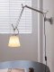 Medieval Italian Tolomeo bedside wall lamp bedroom study reading lamp no wiring swing arm folding long arm lamp