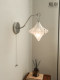 French Bauhaus Star Wall Lamp, Entryway Bedroom Bedside Wall Lamp, Light Luxury Designer Corridor Vintage Glass Wall Lamp