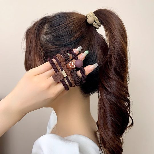 Резинка для волос 2025: новая модель, высокоэластичная, прочная, для женщин. Простая и элегантная резинка для высокого хвоста с ноткой изысканности.