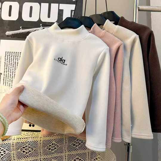 Half turtleneck bottoming shirt for children in autumn and winter 2025 new style