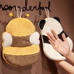 Cute Towel Hand Towel Hanging Super Absorbent thickened Hand Cloth Toilet kids Hand Wipe Small Square Towel